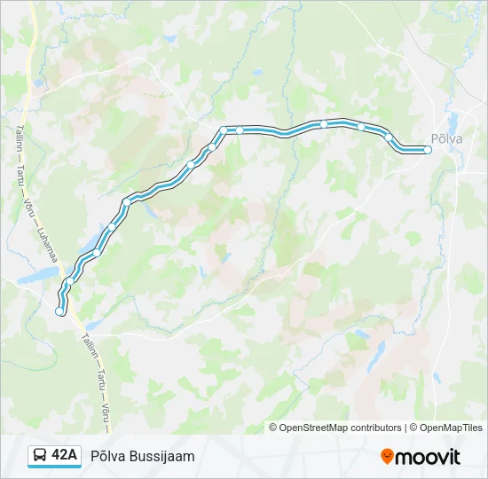 42A Bus Line Map