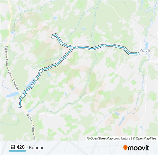 42C bus Line Map