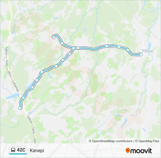 Автобус 42C: карта маршрута