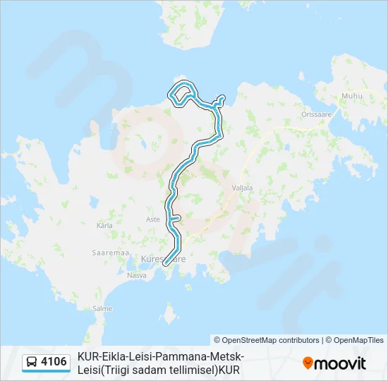 4106 Bus Line Map