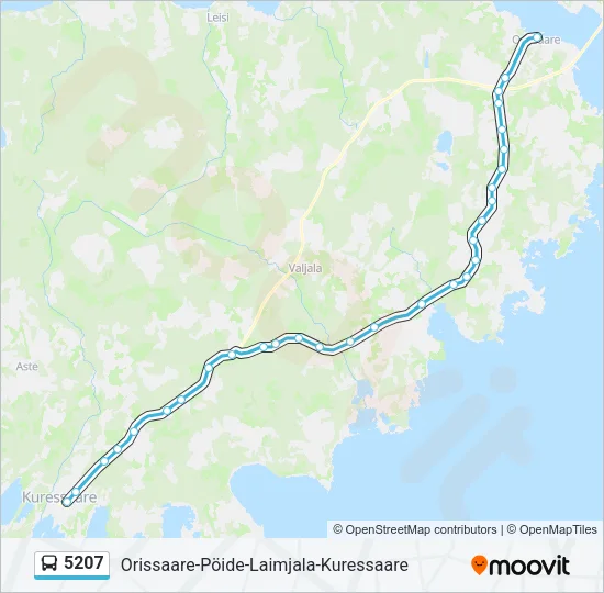 5207 Bus Line Map