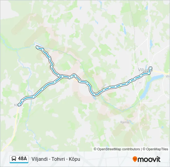 48A Bus Line Map