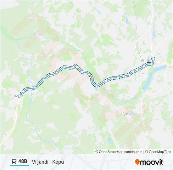 Автобус 48B: карта маршрута