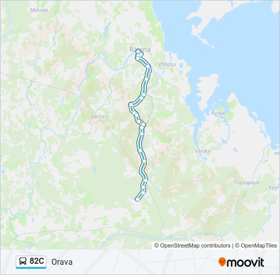 82C bus Line Map