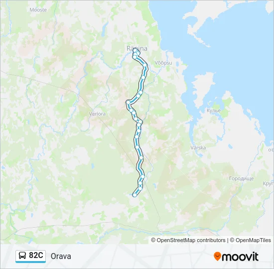 82C Bus Line Map