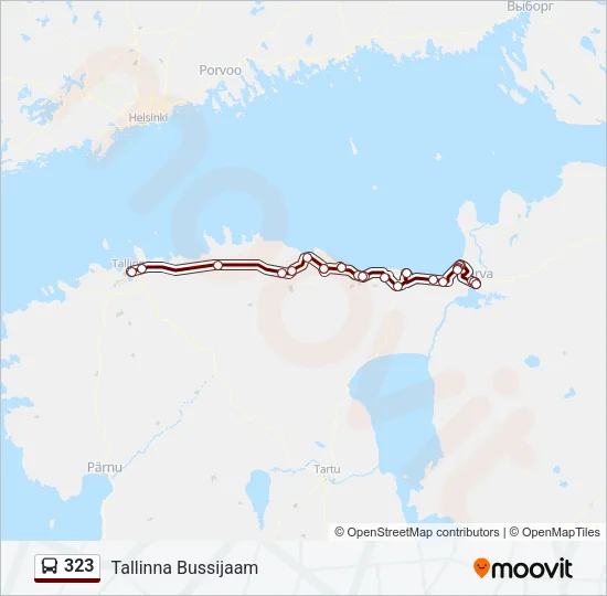 323 Bus Line Map