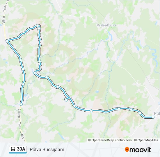 30A bus Line Map