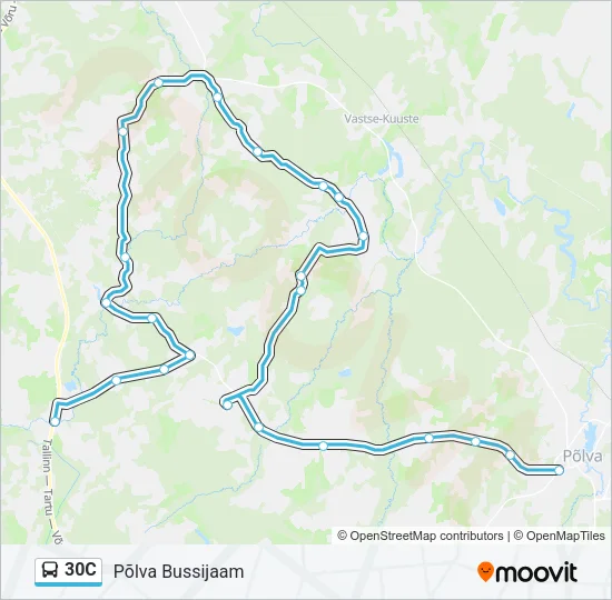 30C Bus Line Map