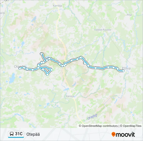 31C Bus Line Map