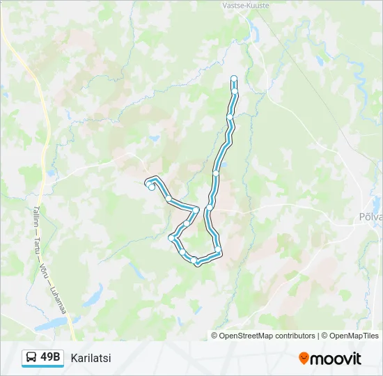 Автобус 49B: карта маршрута