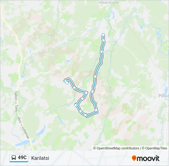 49C Bus Line Map