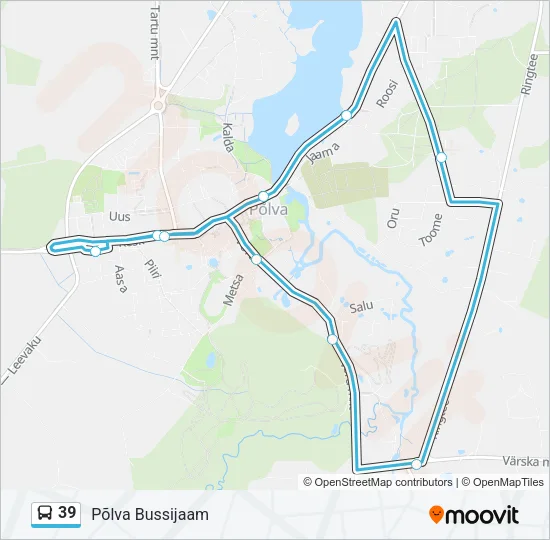 39 Bus Line Map