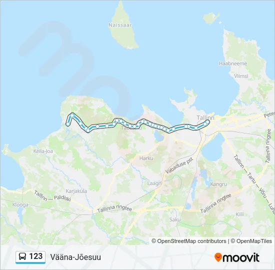 123 Bus Line Map