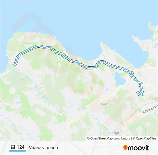 Автобус 124: карта маршрута