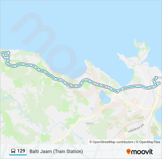 129 Bus Line Map