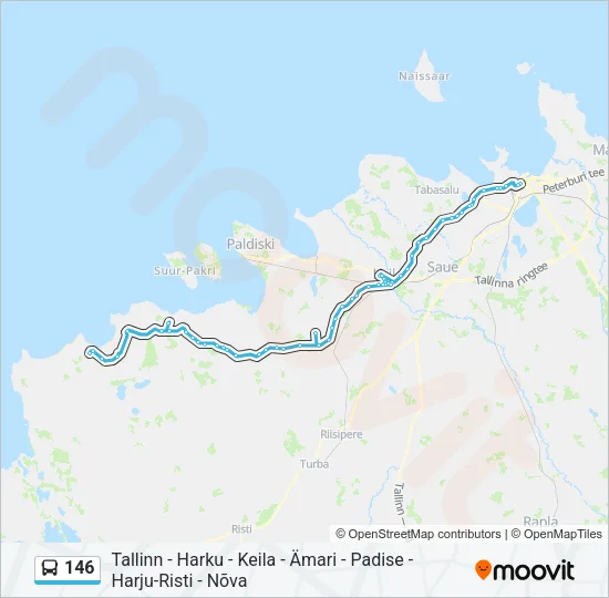 146 Bus Line Map