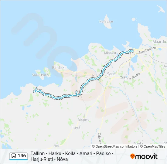 146 Bus Line Map