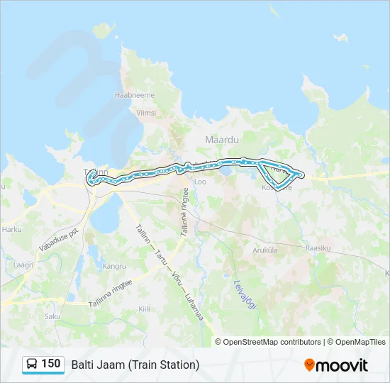 150 Bus Line Map