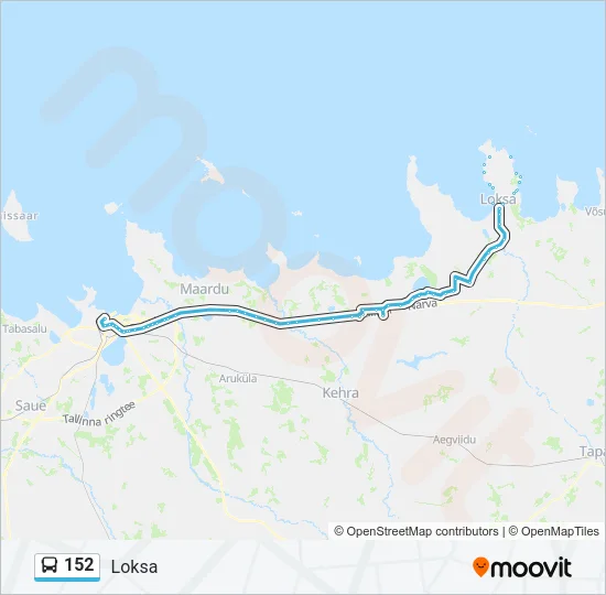 152 Bus Line Map