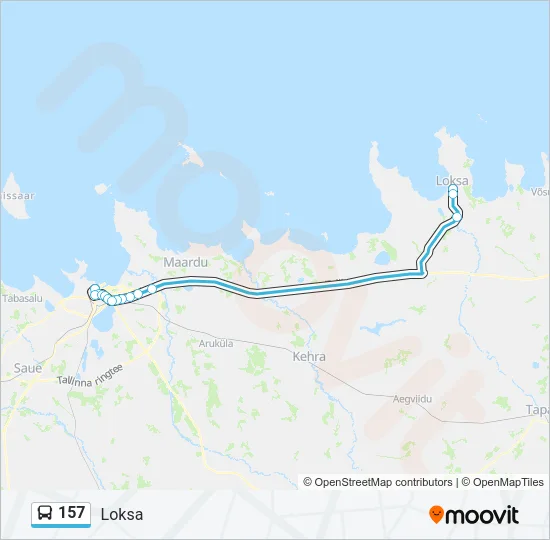 Автобус 157: карта маршрута
