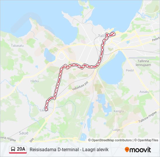 20a Route: Schedules, Stops & Maps - Laagri Alevik (Updated)