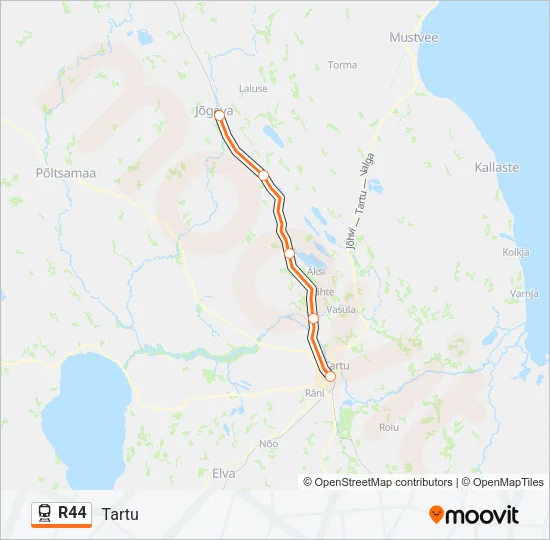 R44 Train Line Map