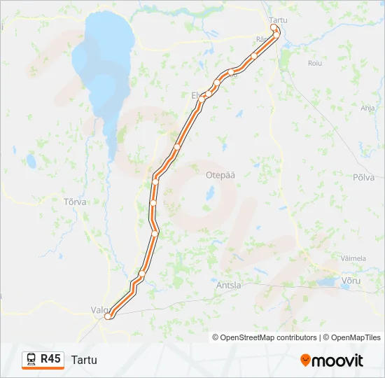 R45 Train Line Map