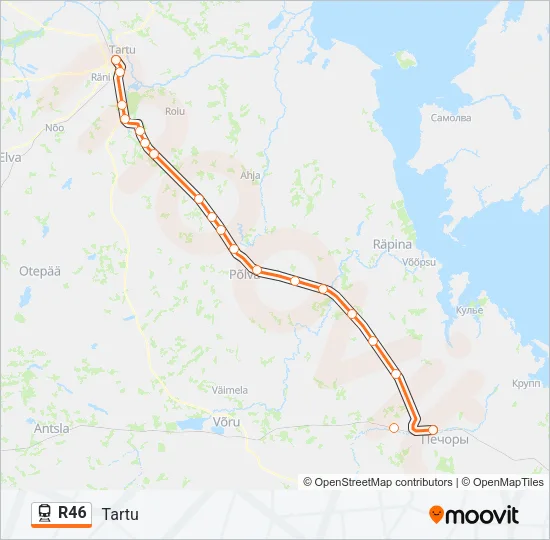 R46 Train Line Map