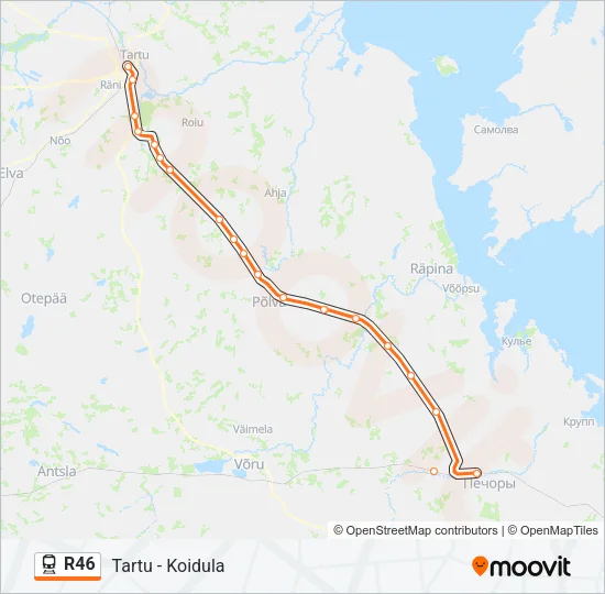 R46 Train Line Map