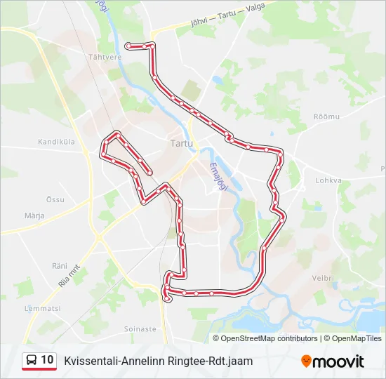10 Bus Line Map