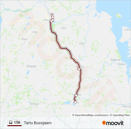 156 Bus Line Map