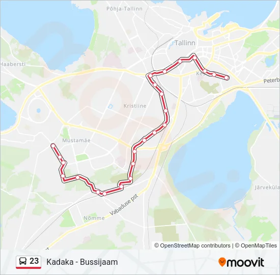 23 Bus Line Map