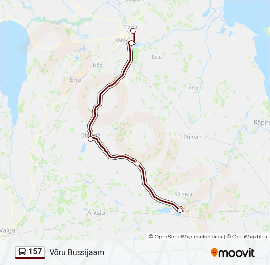 157 Bus Line Map