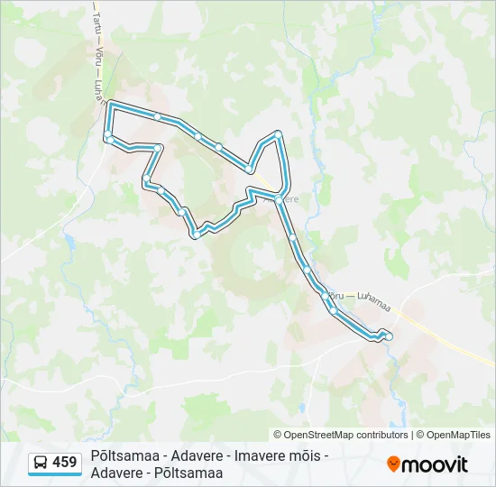 459 Bus Line Map