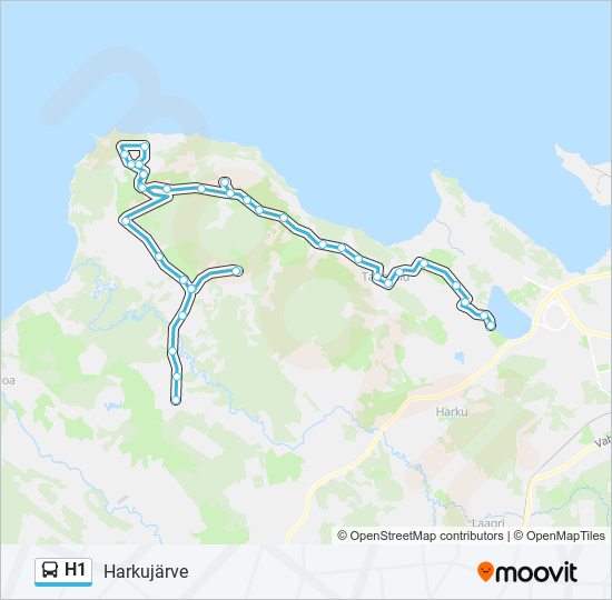 H1 bus Line Map