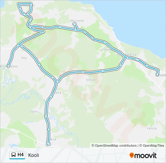 H4 Bus Line Map