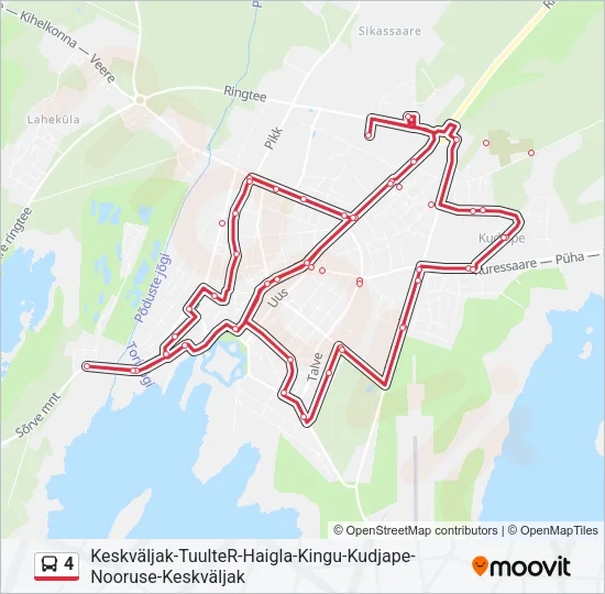 4 Bus Line Map