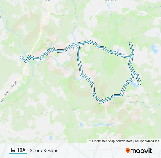 10A Bus Line Map