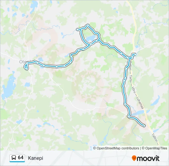 64 Bus Line Map