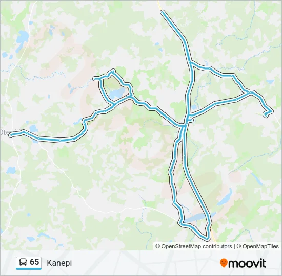 Автобус 65: карта маршрута