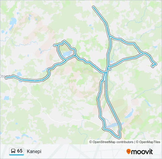 65 Bus Line Map