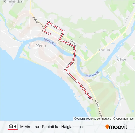 4 Bus Line Map