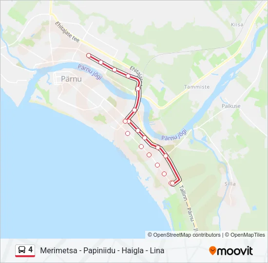 4 Bus Line Map