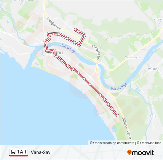 1A-I Bus Line Map