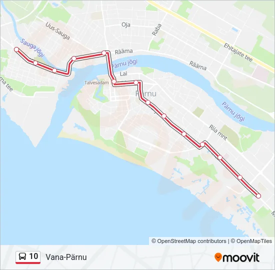 10 Bus Line Map