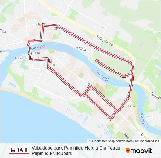 1A-II Bus Line Map