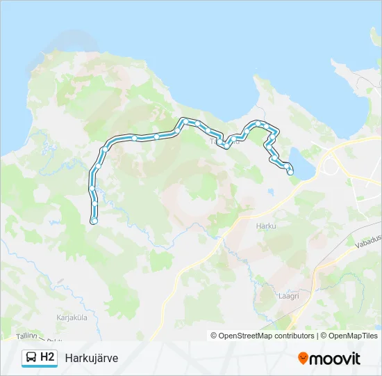 H2 Bus Line Map