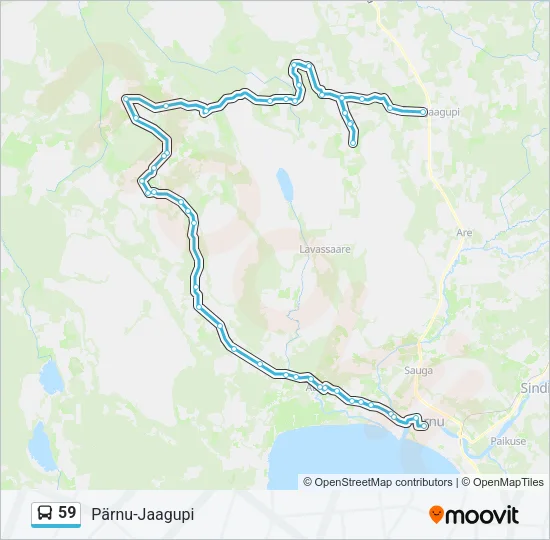 Автобус 59: карта маршрута