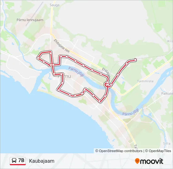 7B Bus Line Map