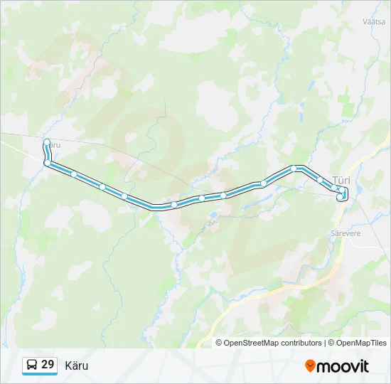 Автобус 29: карта маршрута